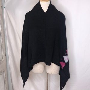 🔹 RYEP Recycled Cashmere Poncho by Rebecca Evans